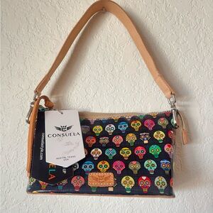 Consuela Colorful Skull Pattern Shoulder Bag